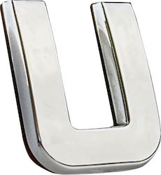 Auto Gs Adhesive Letter for Car 2.7 x 2.7cm in Silver Colour