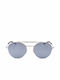Smith Transporter Unisex Γυαλιά Ηλίου με Ασημί Μεταλλικό Σκελετό και Γκρι Φακό