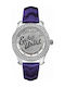 Women's Watch with Purple Leather Strap