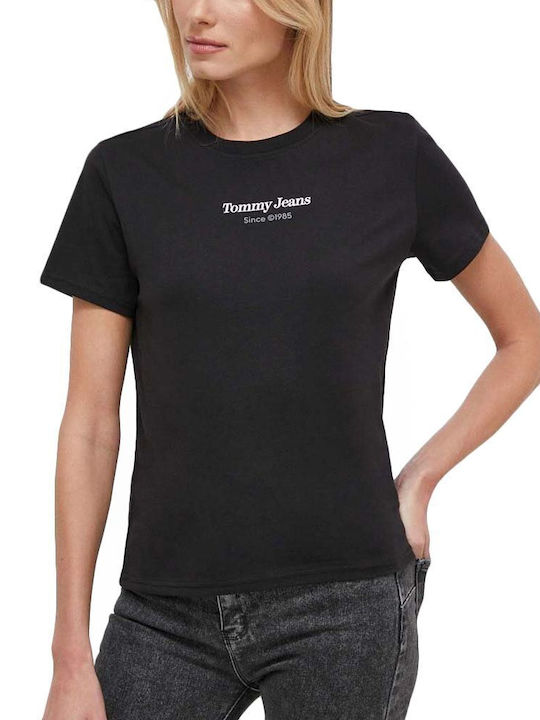 Tommy Hilfiger Γυναικείο T-shirt Μαύρο
