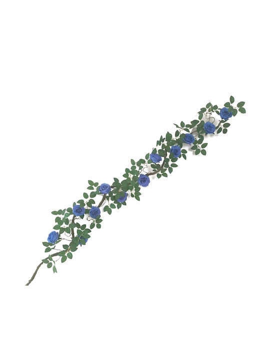 Supergreens Hängende Künstliche Pflanze Rose Blau 240cm 1Stück