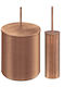 Sanco Inox Set coș de gunoi și perie pentru baie 5lt Copper