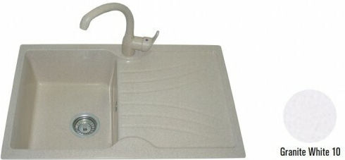 Crown Economic R 83 Ένθετος από Συνθετικό Γρανίτη Μ77xΠ49cm Γκρι