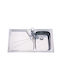 Macart Suter Il-90 ΝΕ08012011 Drop-In Chiuvetă Dreapta Inox Satinat L90xW50cm Argintiu