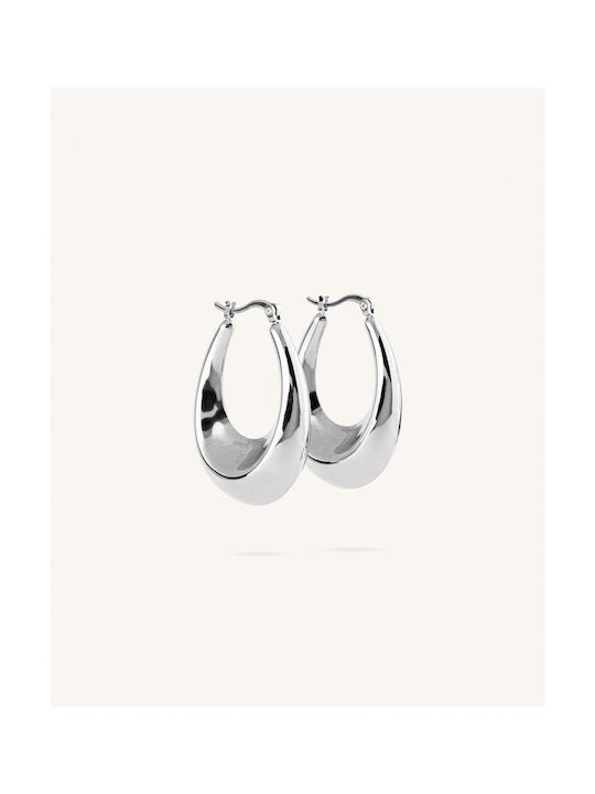 Earrings Hoops made of Silver