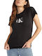 Calvin Klein Damen T-shirt CK Black