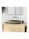 vidaXL Vessel Sink Ceramic 59x40x14cm Purple and Grey