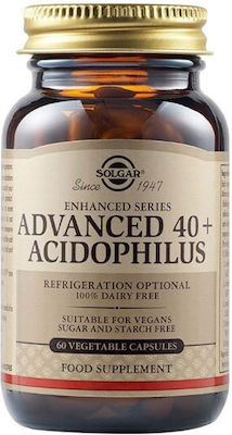 Solgar Enhanced Series Advanced 40+ Acidophilus Пробиотици 60 вегетариански капсули