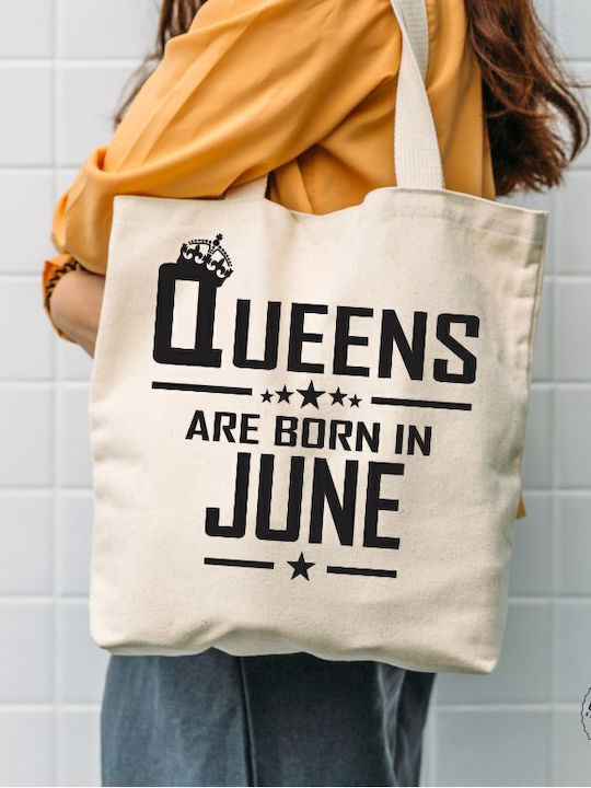 Fabric Shopping Bag in Beige color