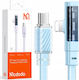 Mcdodo Winkel (90°) / Flach USB-C zu Lightning Kabel 36W Blau 1m (CA-3442)