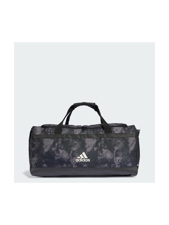 Adidas Linear Graphic Duffel Gym Medium Bag Black