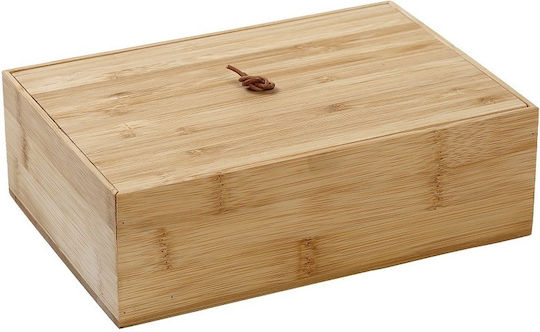 Espiel General Use Vase with Lid Wooden Brown 15x15x7cm
