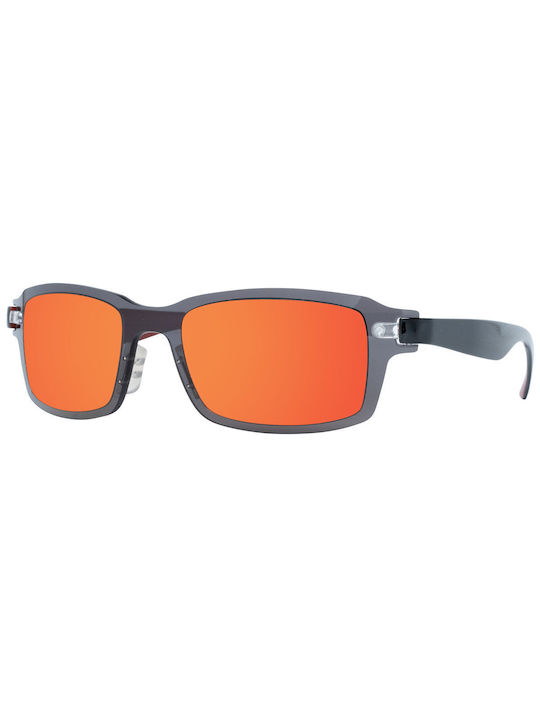 Try Sunglasses with Gray Plastic Frame and Orange Mirror Lens TH502-01