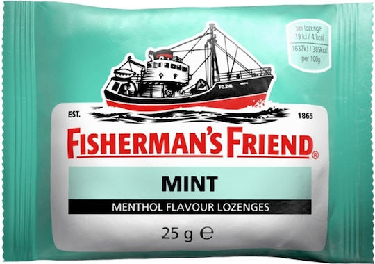 Fisherman's Friend Mint Παστίλιες για Παιδιά Χωρίς Ζάχαρη Μέντα 25gr 1τμχ