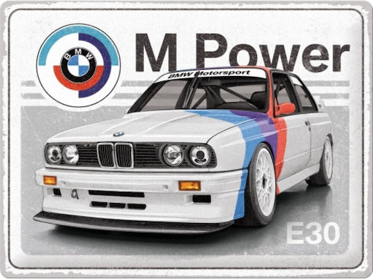 Nostalgic Art από Μέταλλο MW Motorsport - M Power E30 40x30cm