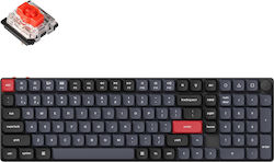 Keychron K17 Pro QMK/VIA Ασύρματο Gaming Μηχανικό Πληκτρολόγιο με Gateron Red διακόπτες και RGB φωτισμό (Αγγλικό US) Red K17P-H1