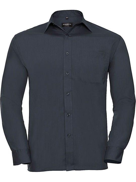 Russell Europe Long Sleeve Shirt in Regular Fit...