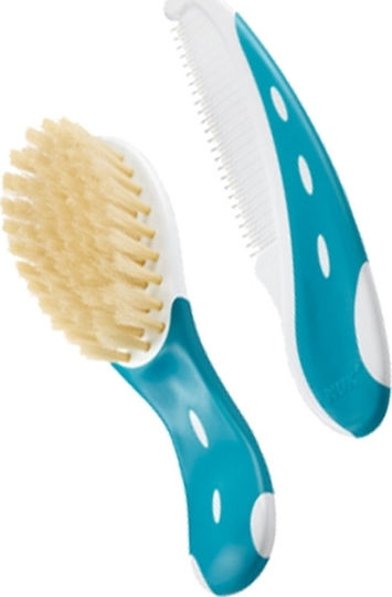 Nuk Baby Brush & Comb Blue 2pcs