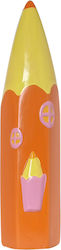 Etoile Spardose Keramisch Orange 7x26cm