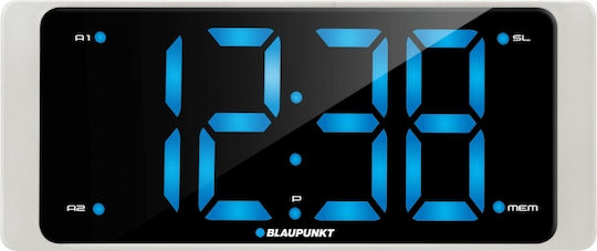 Blaupunkt Επιτραπέζιο Ψηφιακό Ρολόι LCD με Ραδιόφωνο Λευκό 15-CR16WH