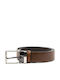 Herren Gürtel Leder Tabac Braun