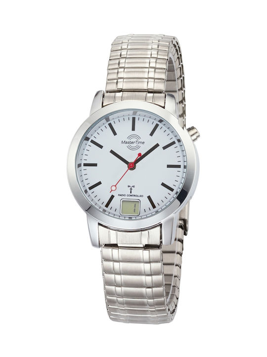 Master Time Watch with Silver Metal Bracelet