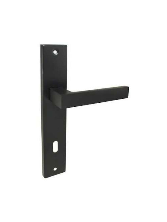 Perfect Lever Middle Door with Rosette 241-7K90 Pair Black