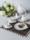 Cryspo Trio Drop Gold Porcelain Dinnerware Set 20pcs