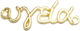 Faitakis Pack Metal Decorative Element for Wedding Favors Gold 10pcs