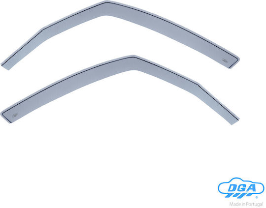 DGA Set of Windbreakers Front Car Dark Fime for Suzuki SX4 2pcs