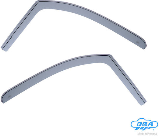 DGA Set of Windbreakers Front Car Dark Fime for Peugeot Partner 2pcs