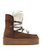 Nordic V.2 Trk Women's Snow Boots with Fur Tabac Brown