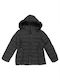 Lang Damen Puffer Jacke für Winter Black