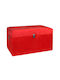 Keskor Dekorative Truhe Hölzernes Rot 63x35x36cm