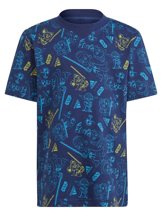 adidas Kids' T-shirt Blue Star Wars