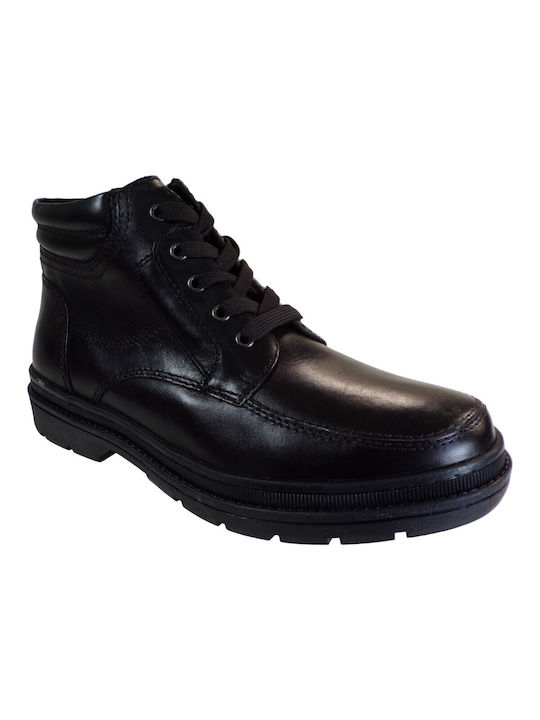 Parrotto Men's Leather Boots Black