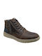 Output Men's Leather Boots Brown