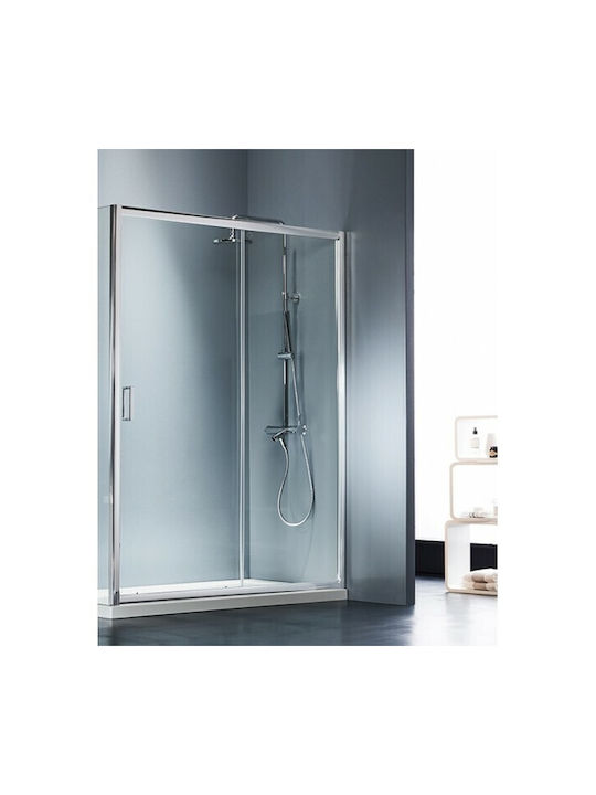 Starlet Slider Feste Seite für Dusche 141x180cm Spiegel