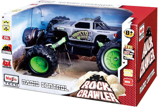 Maisto Tech New Version Rock Crawler Радиоуправляемо Автомобил Чудовищен камион Сребрист