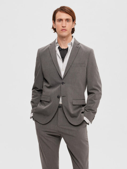 Selected Men's Suit Jacket Grey