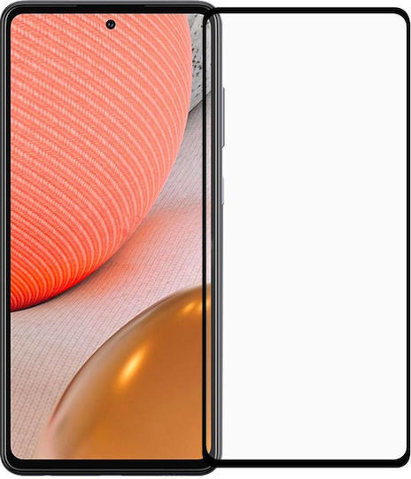 3D Full Face Tempered Glass Negru (Galaxy A72)