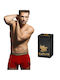 Men's Boxer Red with Patterns