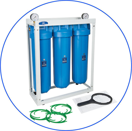 Aqua Filter Big Blue Triplu Alimentare Centrală Diametru 1'' Aqua Filter Big Blue Triplu Alimentare Centrală Diametru 1''