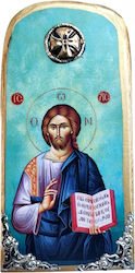 IconsGR Εικόνα Jesus Christus Hölzernes
