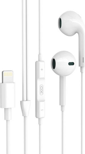 XO EP70 In-ear Handsfree Headphones with Connector Lightning White