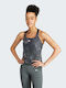 Adidas Essentials Aop Women's Athletic Blouse Sleeveless Gray