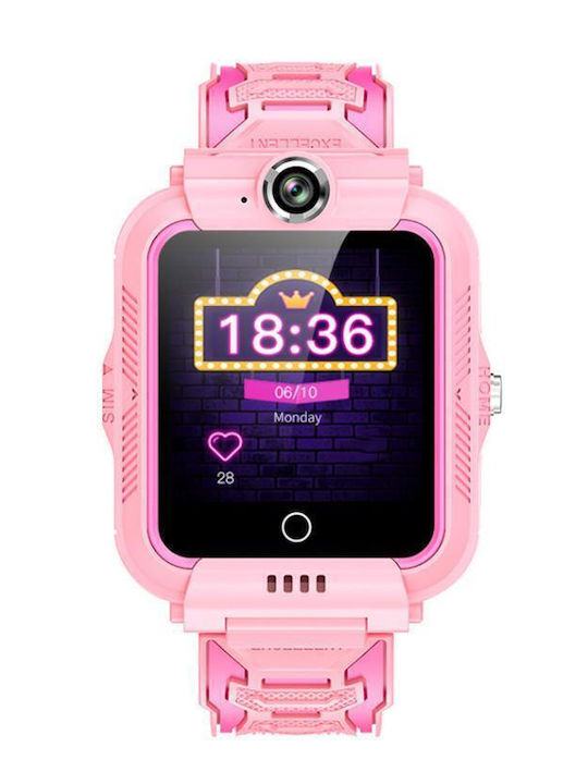 XO Kinder-Digitaluhr mit Kautschuk/Plastikarmband Rosa