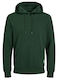 Jack & Jones Sweat Men's Sweatshirt with Hood and Pockets GREEN