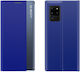Sleep Back Cover Plastic / Tempered Glass / Silicone / Synthetic Leather Blue (Galaxy A53)