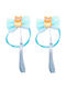 Hairacc-10589 Kinder Haargummi Set Blau